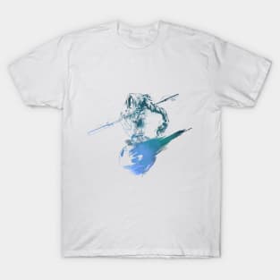 Final Fantasy Aerith White Background T-Shirt